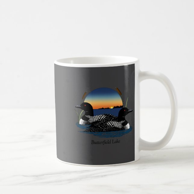 Caneca De Café Par de mergulhões do lago Butterfield  (Direita)
