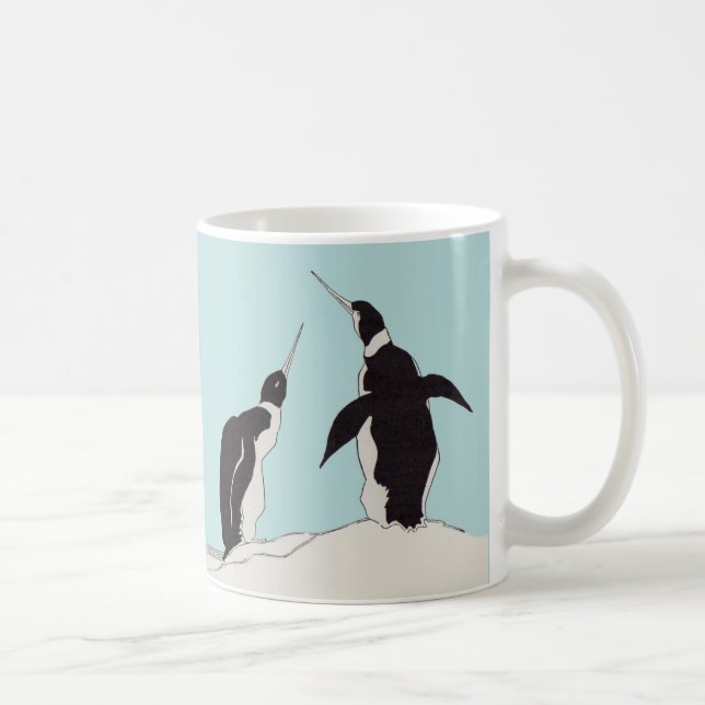Caneca De Café par de pinguins (Direita)
