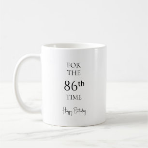 Caneca De Café Para a 86ª Vez Feliz Aniversário