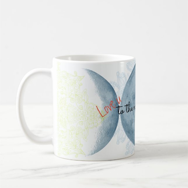 Caneca De Café Para a Lua e para trás MUG (Esquerda)