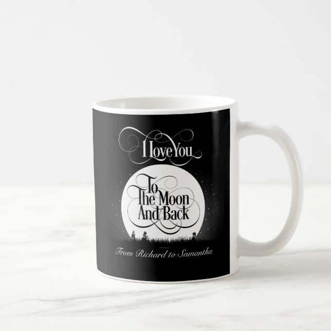 Caneca De Café Para A Lua E Para Trás (personalizado) (Direita)