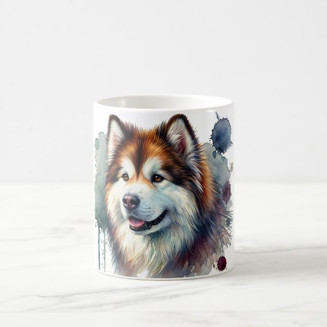 Caneca De Café 🐾 Para Alaskan Malamute Lovers! 🐾 (Centro)