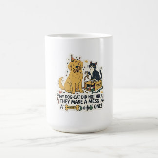 Caneca de Café para Amantes de Animais com Cachorr