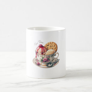 Caneca De Café Para Amantes de Equipes e Sorvetes, Engraçado
