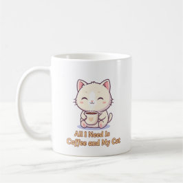 Caneca de Café para Amantes de Gatos Engraçados, P