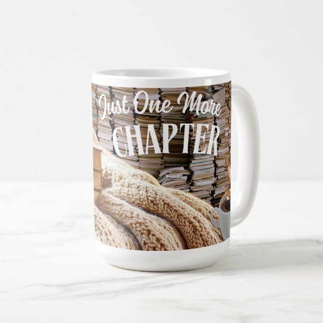 caneca de café para amantes de livros (Frente Esquerda)