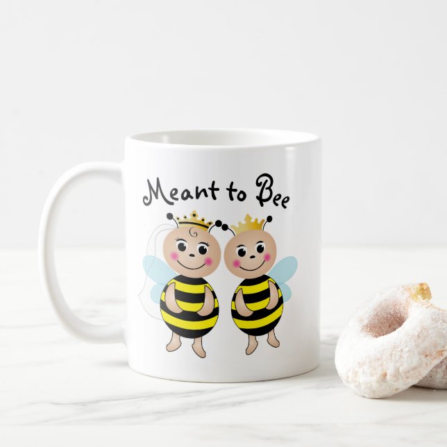 Caneca De Café Para Bee Mug (Com Donut)