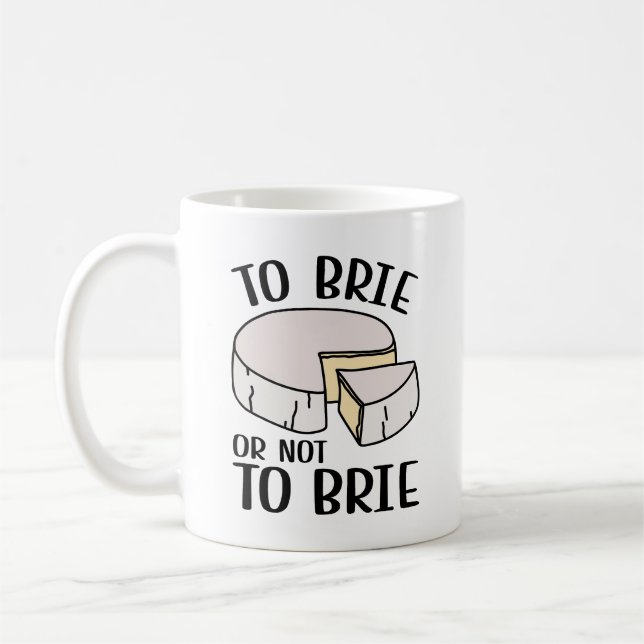 Caneca De Café Para Brie ou Não Para Brie (Esquerda)