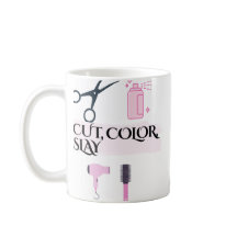 Caneca de Café para Cabeleireiros 'Corte Cor Domin