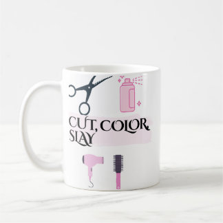 Caneca de Café para Cabeleireiros 'Corte Cor Domin