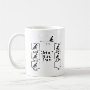Caneca de Café para Cães com Dicas de Basenji Teim