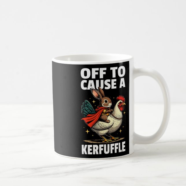 Caneca De Café Para Causar Uma Confusão Coelhinho Meme Divertido  (Direita)