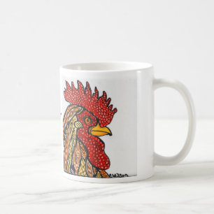 Caneca De Café Para cima com as galinhas