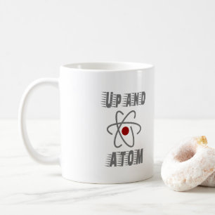 Caneca De Café Para cima e para o ATOM, o Humor da Ciência é En