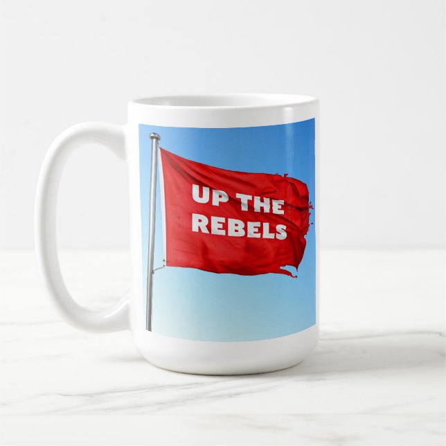 Caneca De Café Para cima, os rebeldes têm o tema Clássico Mug (Esquerda)