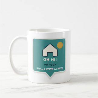 Caneca de Café para Corretor de Imóveis Oh Hi