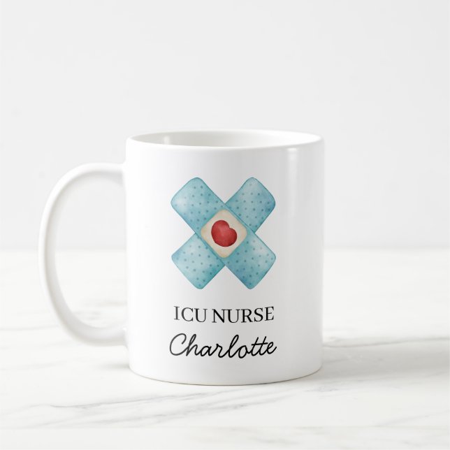 Caneca de Café para Enfermeira de UTI (Esquerda)
