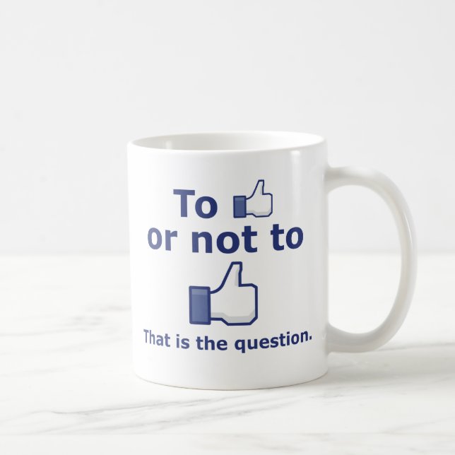 Caneca De Café Para gostar ou não gostar (Direita)