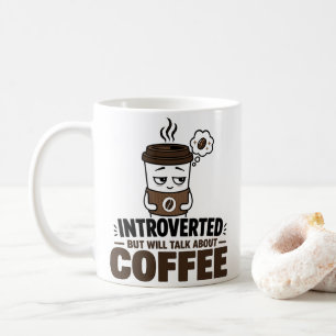 Caneca de café para introvertido engraçado Present