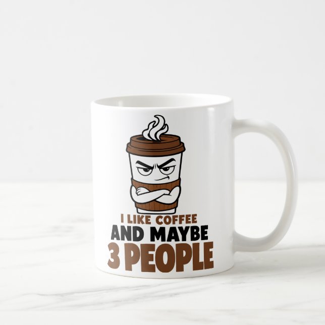 Caneca de Café para Introvertido Engraçado Present (Direita)