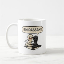 Caneca de Café para Jogador de Xadrez En Passant E