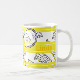 Caneca De Café Para jogadores de ténis - amarelo