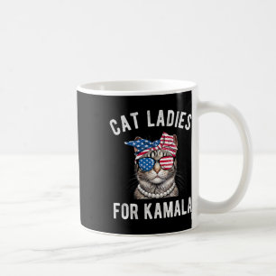 Caneca De Café Para Kamala Harris Cat Ladies Usa 2024 Womens