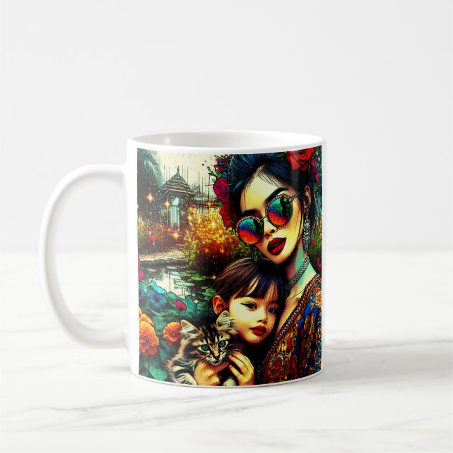 Caneca De Café Para Minha Doce Mamãe no Dia das Mães Personalizad (Esquerda)