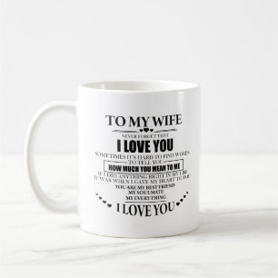 Caneca De Café Para minha esposa eu amo sua camisa