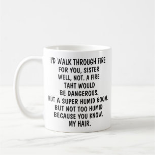 Caneca de café Para Minha Irmã, Presente Divertido