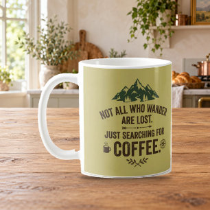 Caneca de Café para Mochileiros Não São Perdidos T