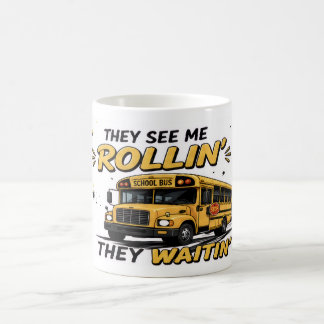 Caneca de Café para Motorista de Ônibus Engraçado