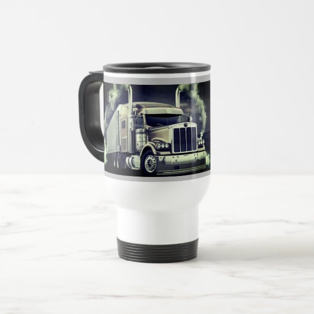 Caneca de café para o carro-piloto (Frente Esquerda)