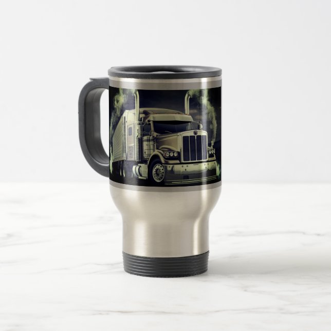 Caneca de café para o carro-piloto (Frente Esquerda)