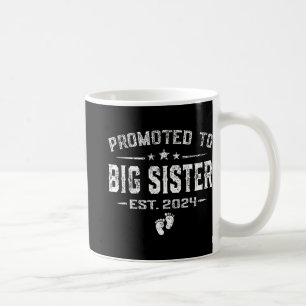 Caneca De Café Para o Dia de as mães Big Sister 2024 Primeira Vez