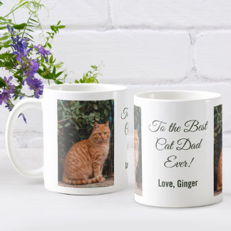 Caneca De Café Para o melhor Pai de gatos alguma vez personalizad
