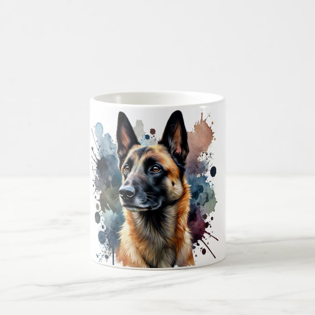 Caneca De Café 🐾 para o último fã malinois belga! 🐾 (Centro)