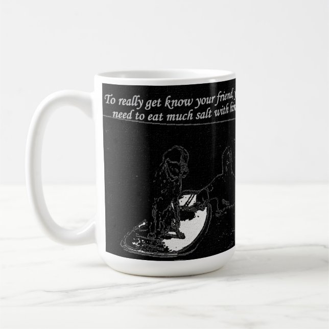 Caneca De Café Para obter realmente conheça seu amigo, você (Esquerda)