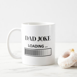 Caneca de café para pai com fonte moderna limpa
