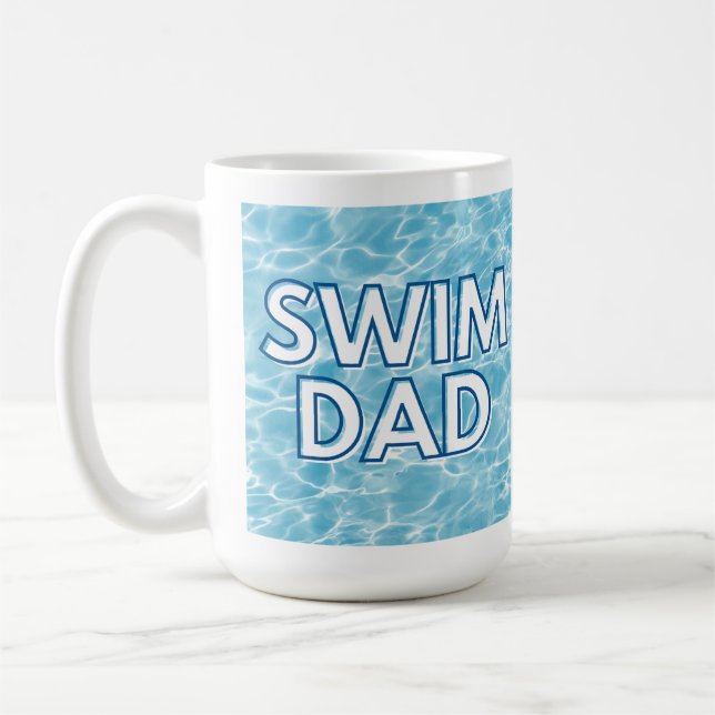 Caneca de Café para Pai de Nadador (Esquerda)