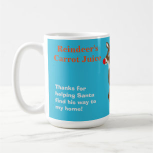 Caneca De Café Para Papais noeis Reindeer Carrot Juice Mugs
