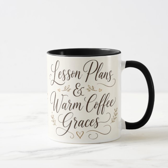 Caneca de Café para Professores Planos de Aula Caf (Direita)