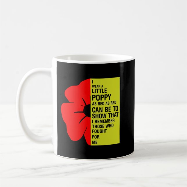 Caneca De Café Para que nos esqueçamos do dia de Anzac (Esquerda)