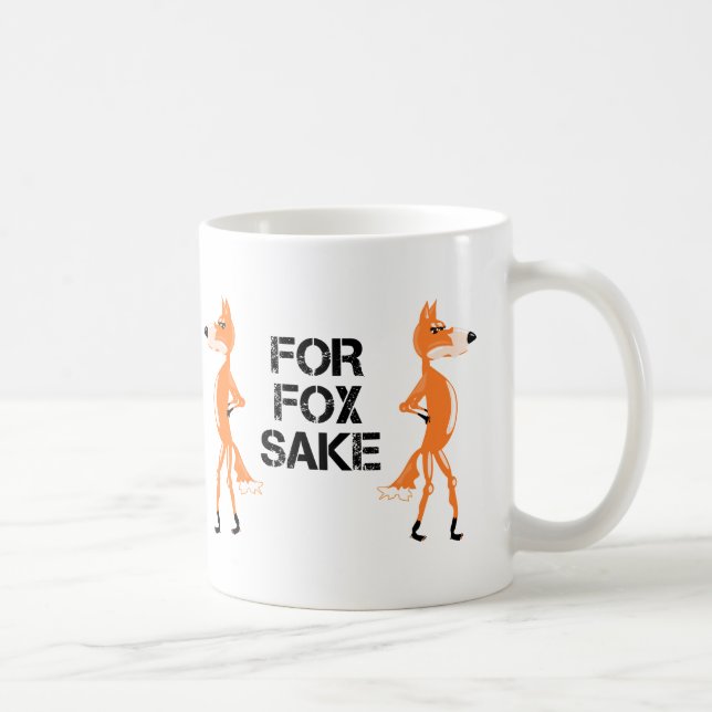 Caneca De Café Para Raposas Argumentadas Da Raposa (Direita)