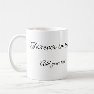 Caneca De Café Para sempre apaixonados adicionar foto do casal ca