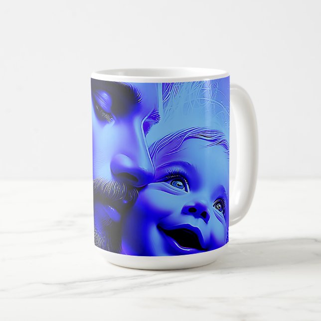 Caneca De Café Para sempre conectado pelo amor (Frente Esquerda)