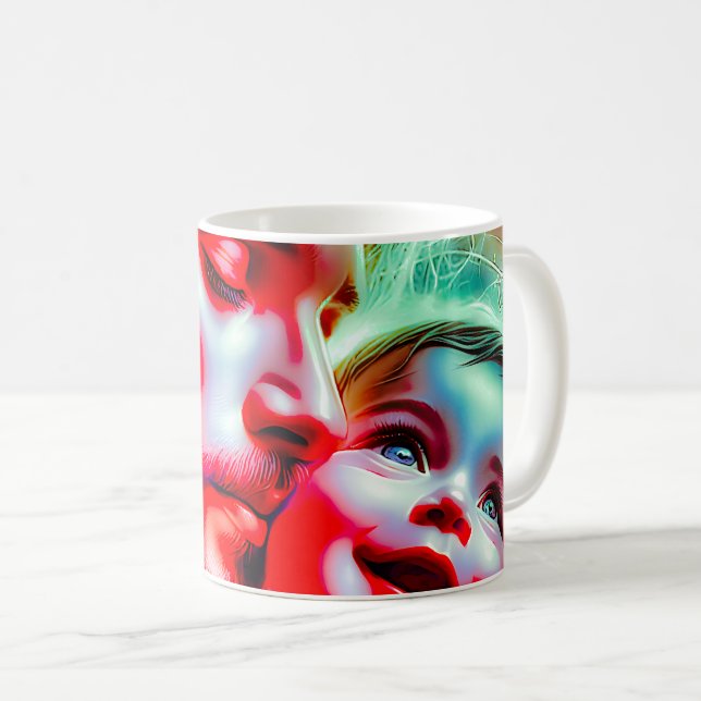 Caneca De Café Para sempre, pai bebê (Frente Esquerda)