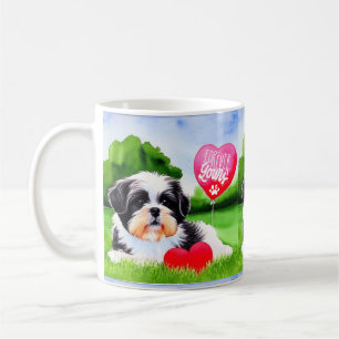 Caneca De Café Para Sempre Seu Shih Tzu Watercolor