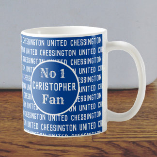 Caneca de café para torcedor de futebol que torce
