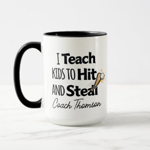 Caneca de Café para Treinador de Beisebol, Present